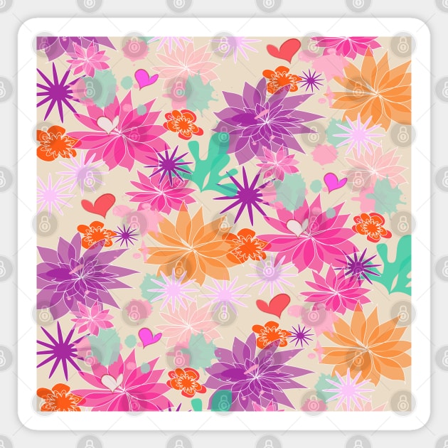 Flower Pattern Astra Sticker by Artskratch